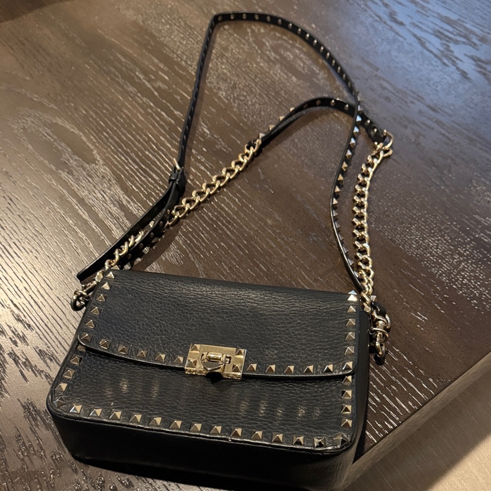 Valentino Studded Leather Crossbody Bag